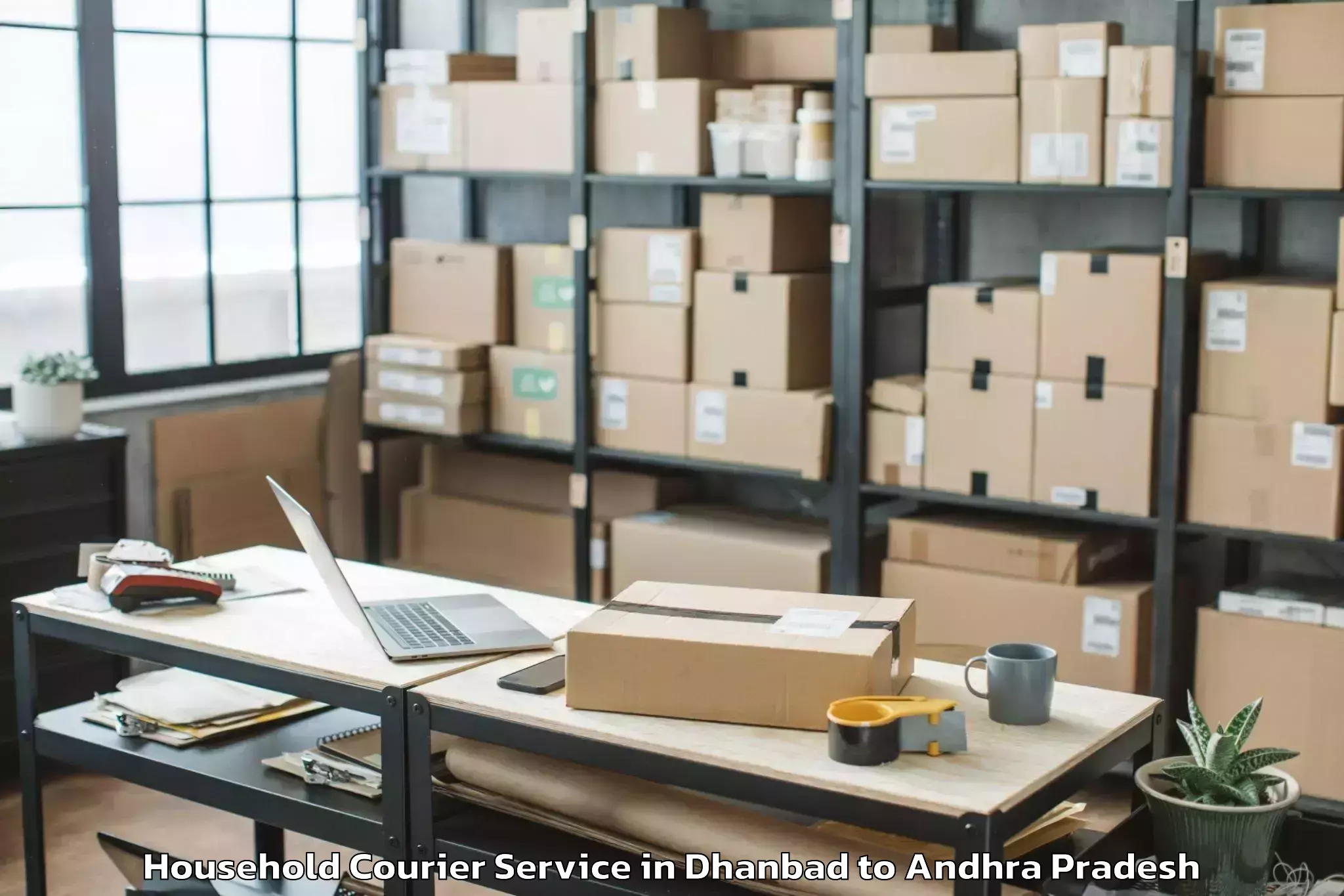 Quality Dhanbad to Jeelugu Milli Household Courier